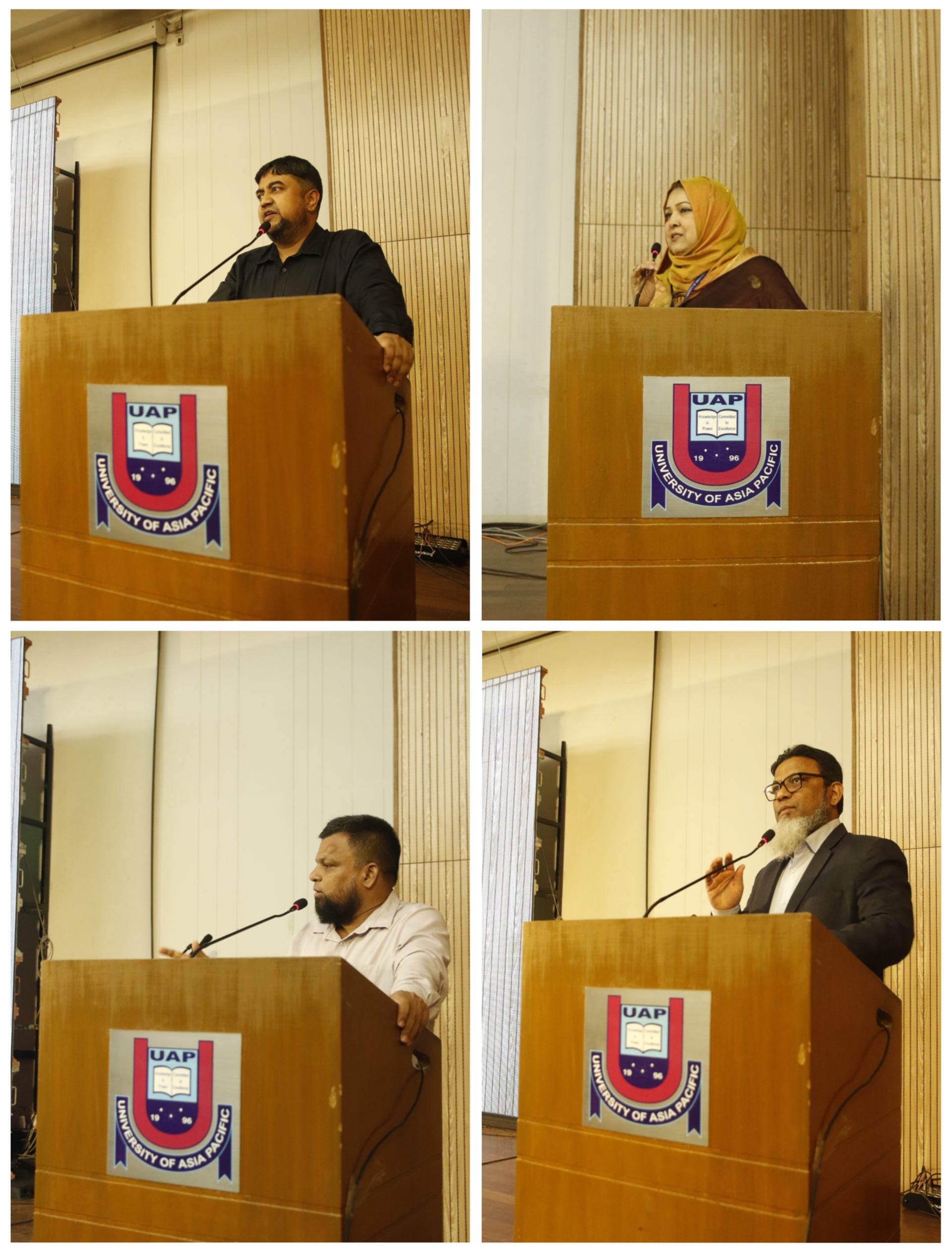 Distinguished guests and faculty members at the reception