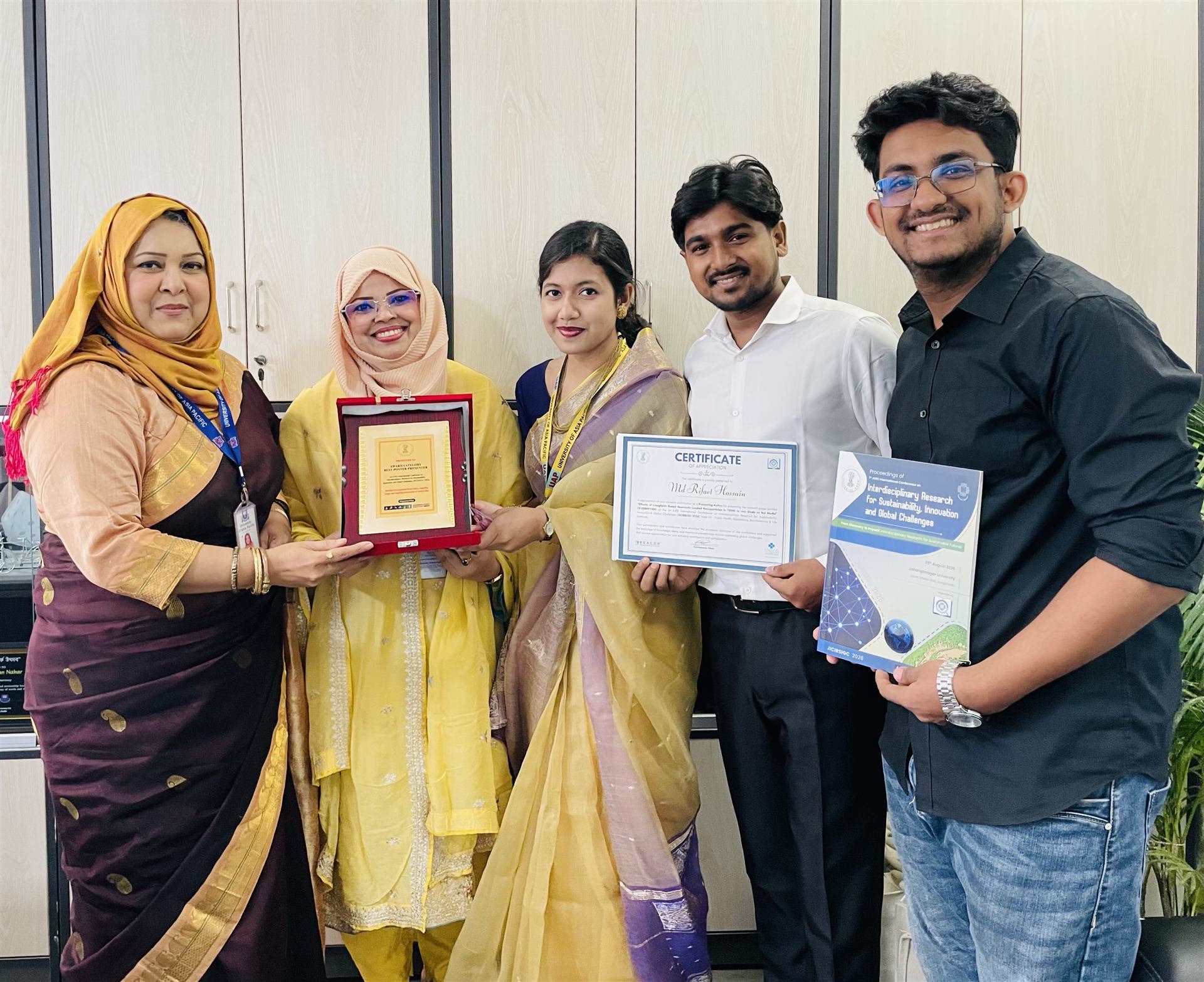 Certificate and award ceremony