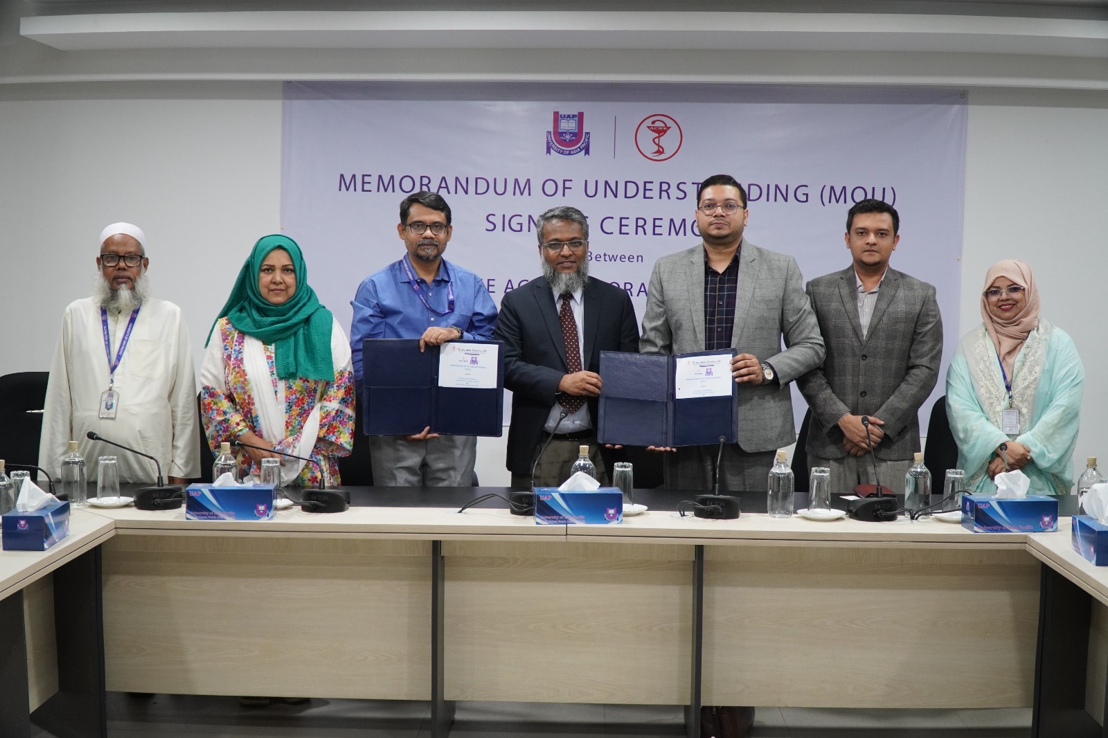 Exchange of the signed MoU documents