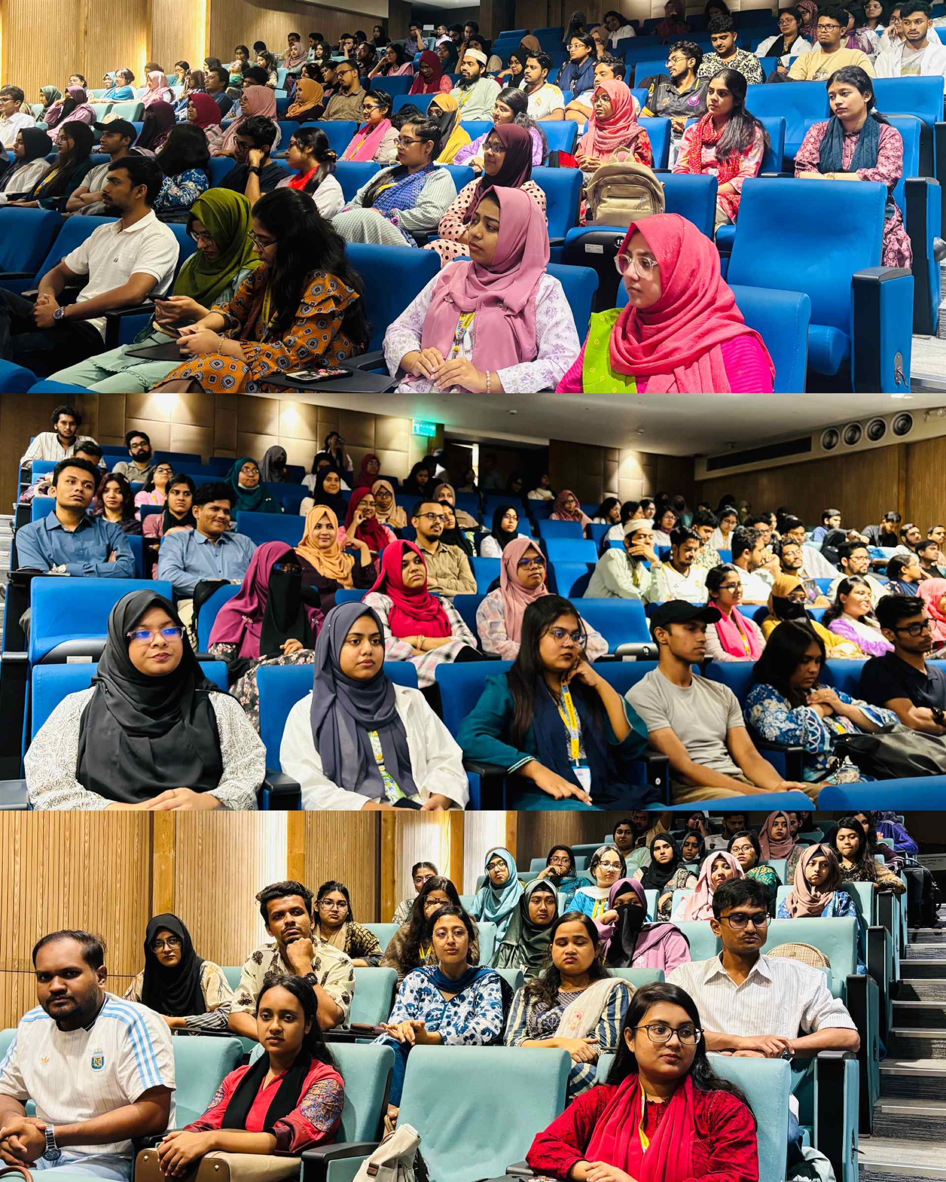 Students engaging with the speaker